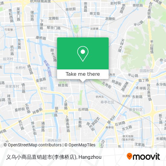 义乌小商品直销超市(李佛桥店) map