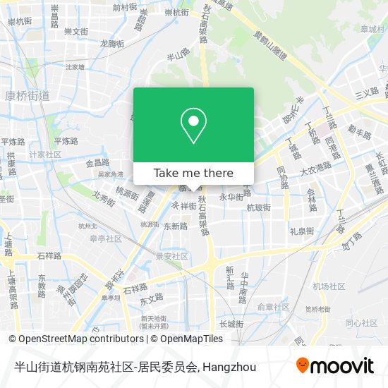 半山街道杭钢南苑社区-居民委员会 map