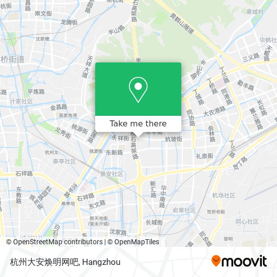 杭州大安焕明网吧 map