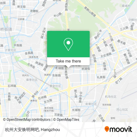 杭州大安焕明网吧 map