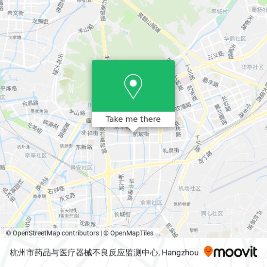 杭州市药品与医疗器械不良反应监测中心 map