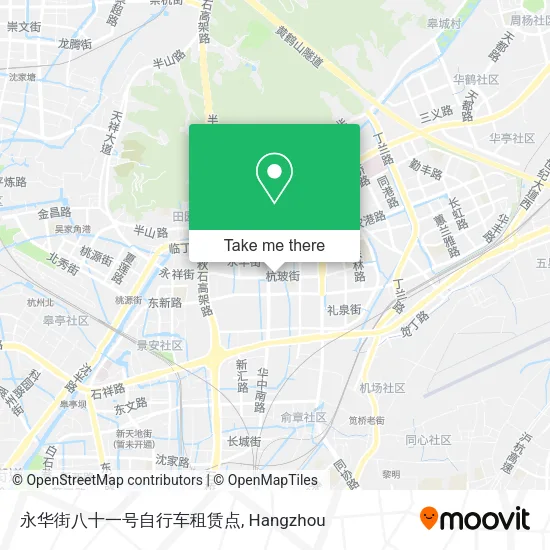 永华街八十一号自行车租赁点 map