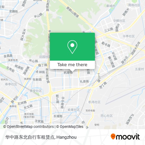 华中路东北自行车租赁点 map