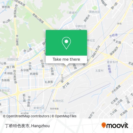 丁桥特色夜市 map