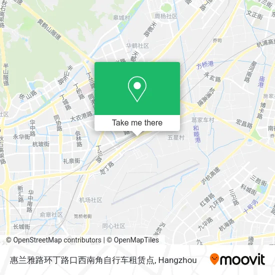 惠兰雅路环丁路口西南角自行车租赁点 map