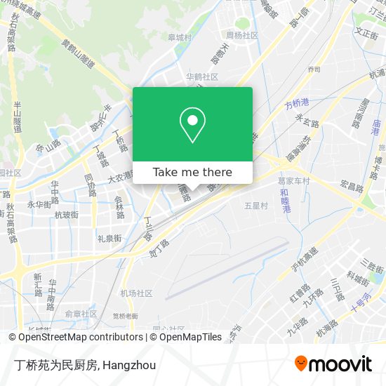 丁桥苑为民厨房 map
