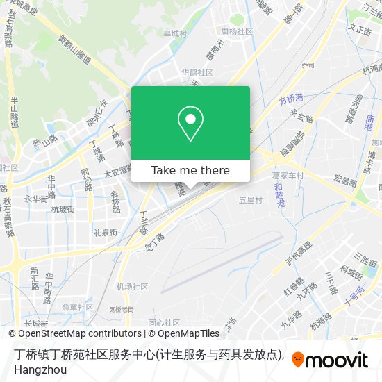 丁桥镇丁桥苑社区服务中心(计生服务与药具发放点) map