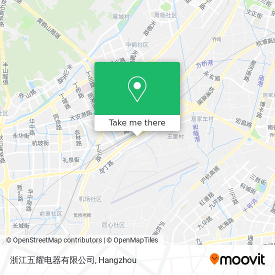 浙江五耀电器有限公司 map