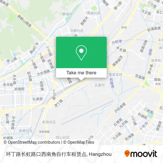 环丁路长虹路口西南角自行车租赁点 map