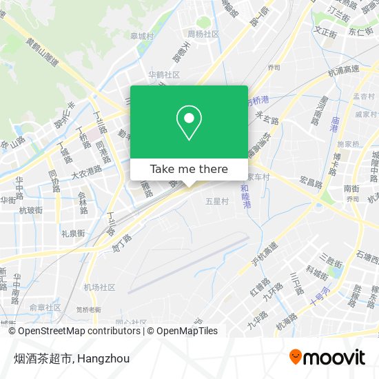烟酒茶超市 map