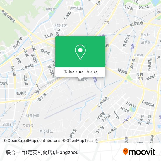 联合一百(定英副食店) map