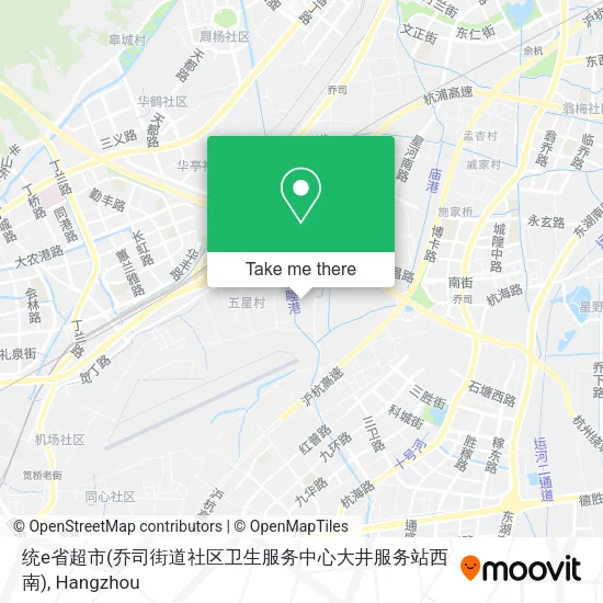 统e省超市(乔司街道社区卫生服务中心大井服务站西南) map