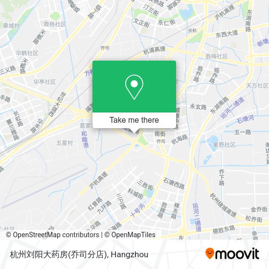 杭州刘阳大药房(乔司分店) map