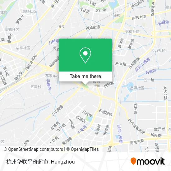 杭州华联平价超市 map