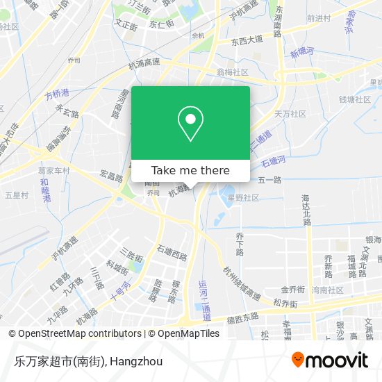 乐万家超市(南街) map