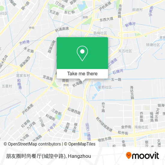 朋友圈时尚餐厅(城隍中路) map