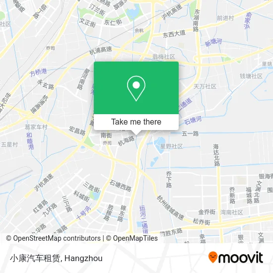 小康汽车租赁 map