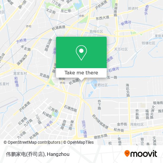 伟鹏家电(乔司店) map