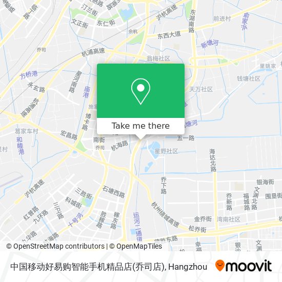 中国移动好易购智能手机精品店(乔司店) map
