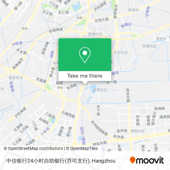 中信银行24小时自助银行(乔司支行) map
