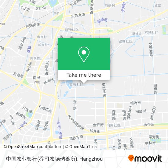 中国农业银行(乔司农场储蓄所) map