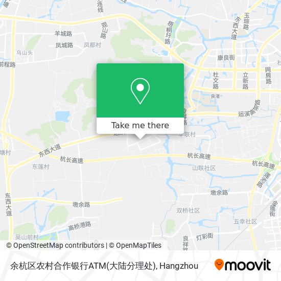 余杭区农村合作银行ATM(大陆分理处) map