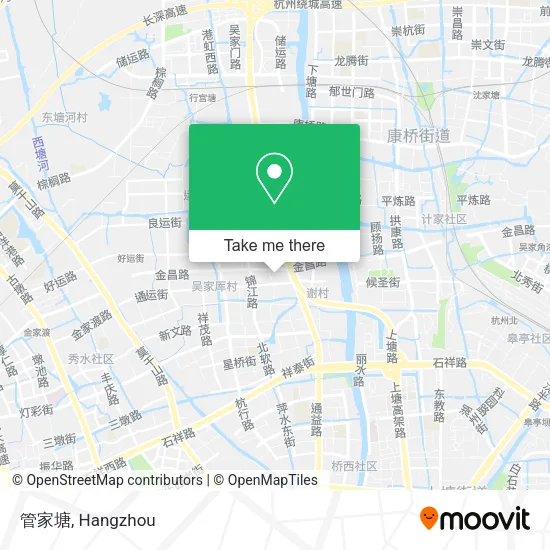 管家塘 map