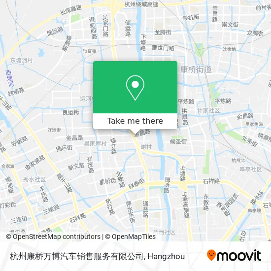 杭州康桥万博汽车销售服务有限公司 map