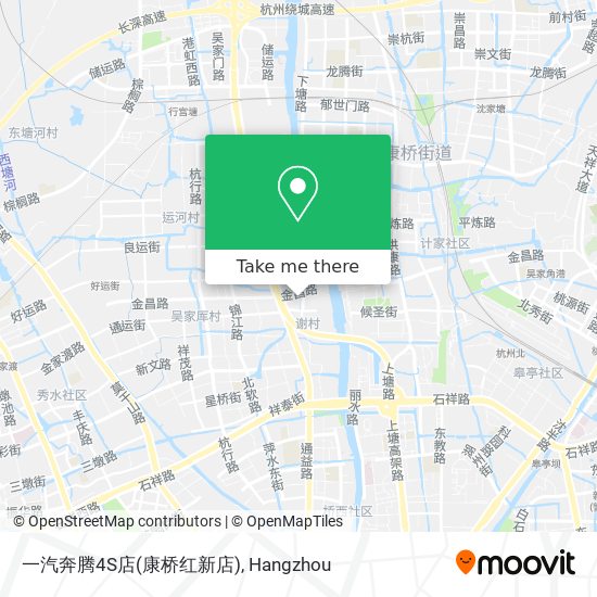 一汽奔腾4S店(康桥红新店) map