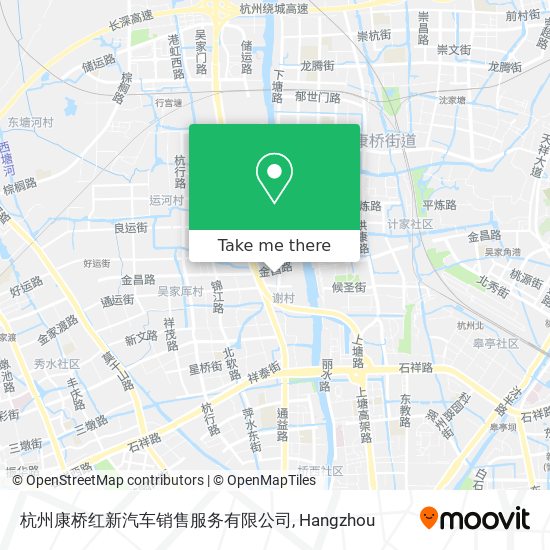 杭州康桥红新汽车销售服务有限公司 map