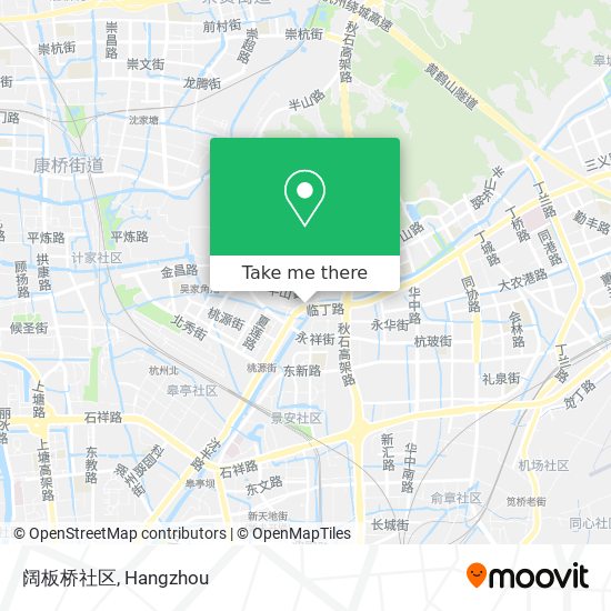 阔板桥社区 map