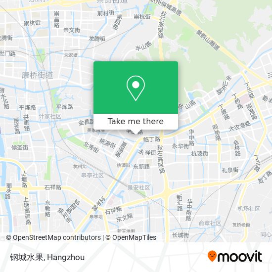 钢城水果 map