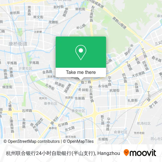 杭州联合银行24小时自助银行(半山支行) map