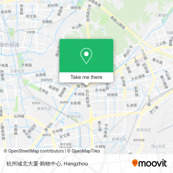 杭州城北大厦-购物中心 map
