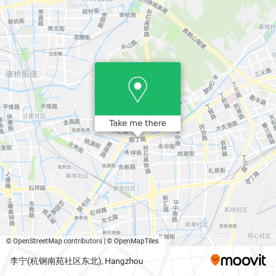李宁(杭钢南苑社区东北) map