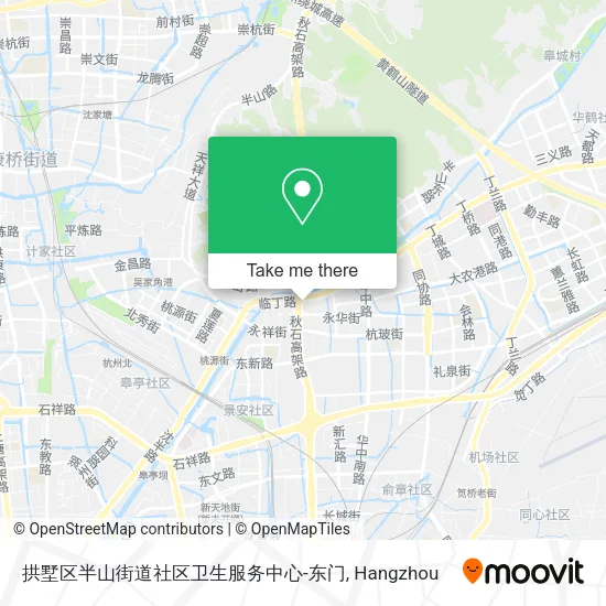 拱墅区半山街道社区卫生服务中心-东门 map