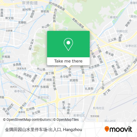 金隅田园山水里停车场-出入口 map