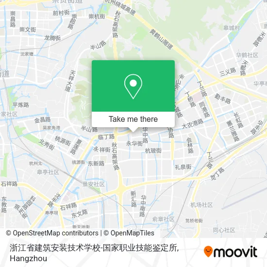 浙江省建筑安装技术学校-国家职业技能鉴定所 map