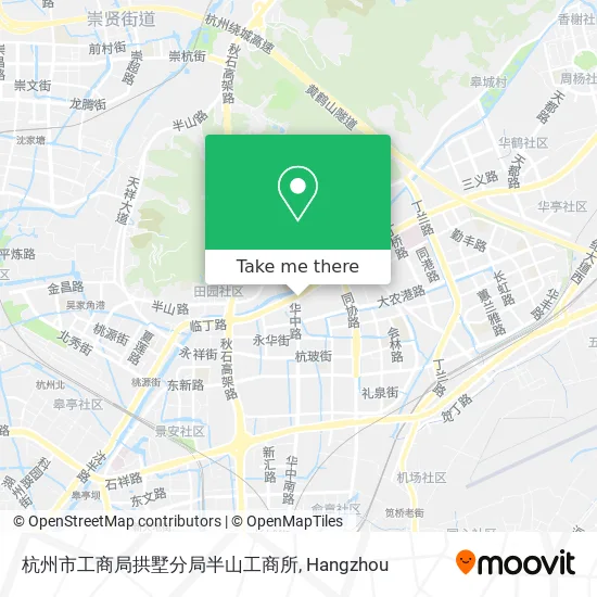 杭州市工商局拱墅分局半山工商所 map