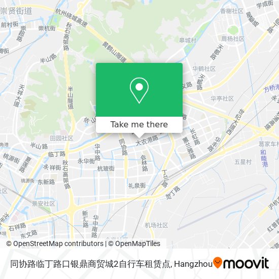 同协路临丁路口银鼎商贸城2自行车租赁点 map