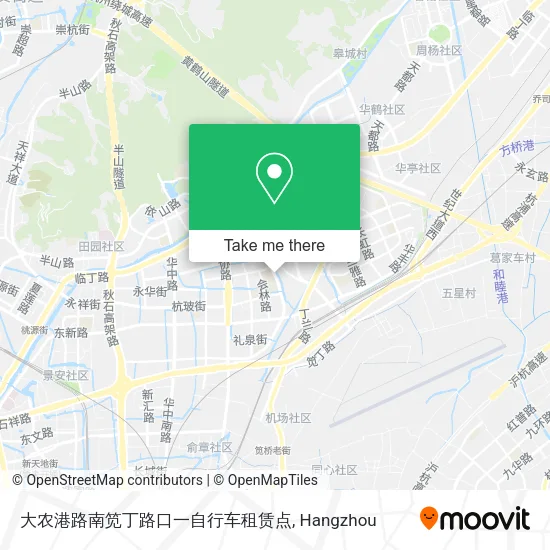 大农港路南笕丁路口一自行车租赁点 map