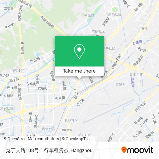 笕丁支路108号自行车租赁点 map