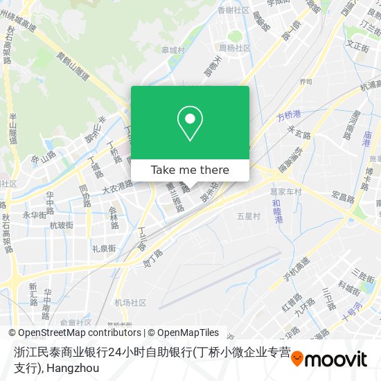 浙江民泰商业银行24小时自助银行(丁桥小微企业专营支行) map