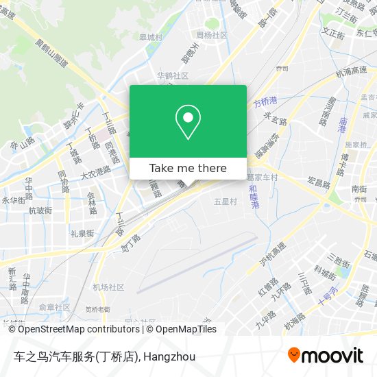 车之鸟汽车服务(丁桥店) map