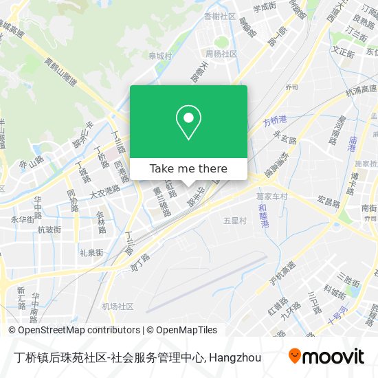 丁桥镇后珠苑社区-社会服务管理中心 map