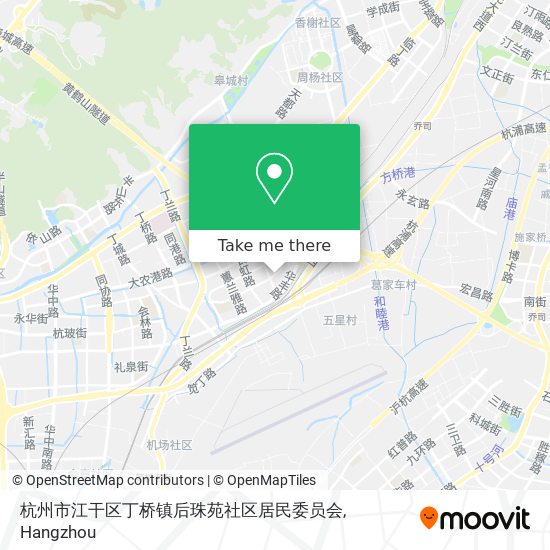 杭州市江干区丁桥镇后珠苑社区居民委员会 map