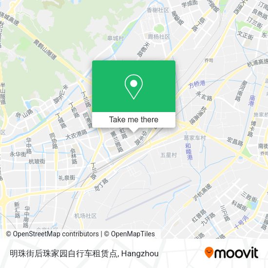 明珠街后珠家园自行车租赁点 map