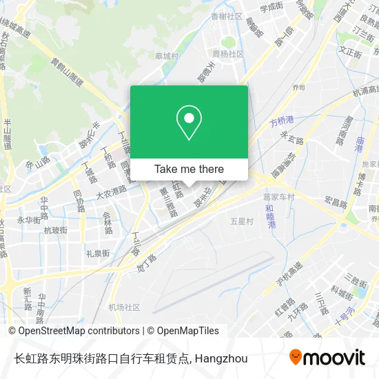 长虹路东明珠街路口自行车租赁点 map