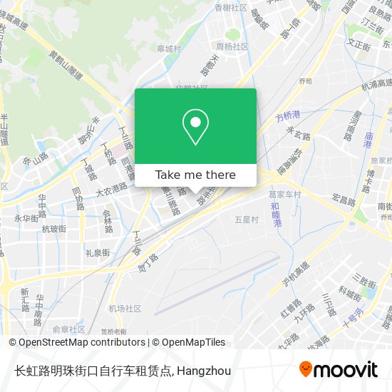 长虹路明珠街口自行车租赁点 map
