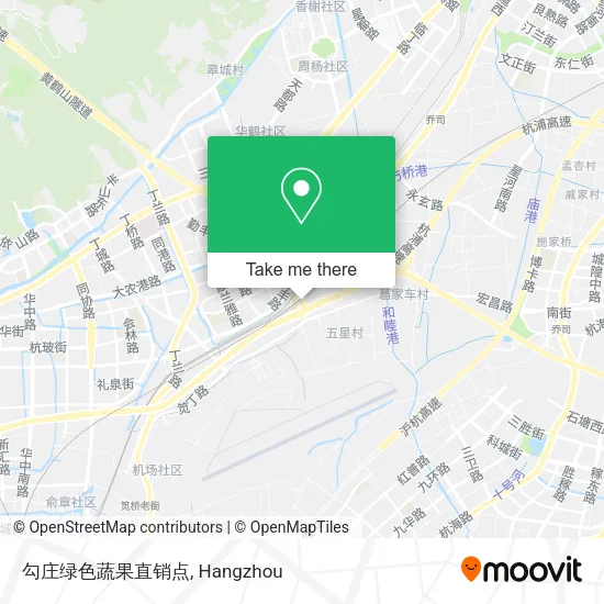 勾庄绿色蔬果直销点 map